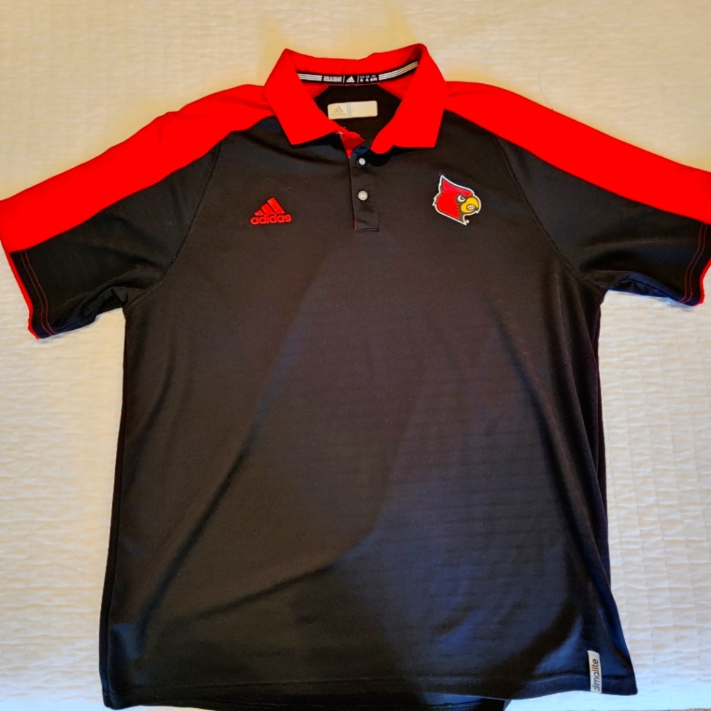 Adidas UofL Louisville Cardinals Climacool polo
